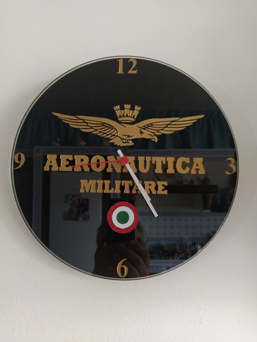 Orologio vetro con stemma - vetro,