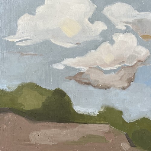 Paesaggio astratto moderno con