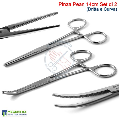 Pinza emostatica pean dentale - pinza,