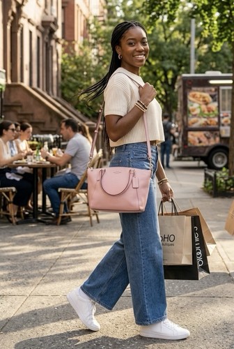 Borsa coach rosa - borsa,