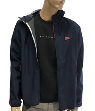 NORWAY-giubbino-GIACCA Impermeabile Uomo con CAPPUCCIO-2tasche e Interno in Pile