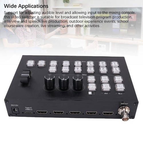 Sdi video mixer switcher - switcher, 2mic