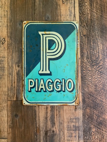 Insegna metallo piaggio - insegna,