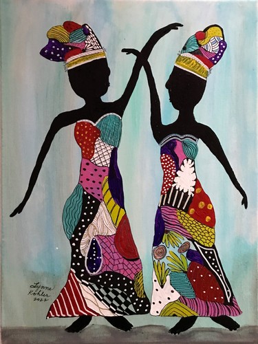 Quadro originale 12x16 - ", donna