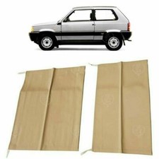 COPPIA TELI BEIGE CAPOTE (ANTERIORE + POSTERIORE) PER FIAT PANDA 1986 - 2003
