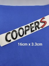 Logo Cooper s mini badge noir