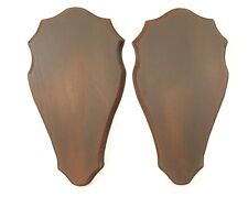 2 x Wooden Base Shield Trophy