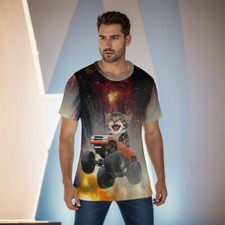 T-shirt Monster Truck gattino