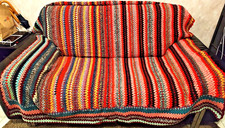 Coperta di lana all'uncinetto