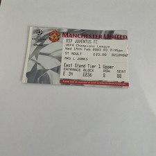 RARO BIGLIETTO STUB MANCHESTER