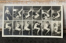 ART DECO NUDE FRENCH MULTIVIEW RP POSTCARD Model miss JEANNE JULLIA c1920’s BMV