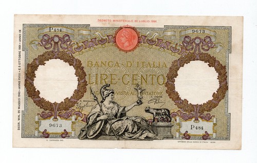 Banconota lire cento regno - banconota,