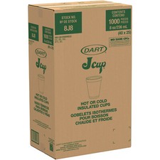 Dart 8J8 8 oz Insulated Foam