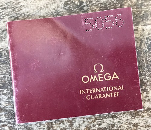 Omega vintage guarantee - omega,