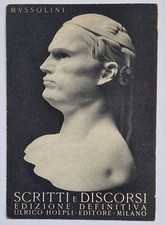 Cartolina libro Mussolini