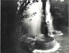 ANTICA FOTOGRAFIA BIANCO NERO CESARE COLOMBO A ROMA 1964. FONTANA VILLA D'ESTE