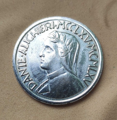 Medaglia commemorativa dante - medaglia, "dante