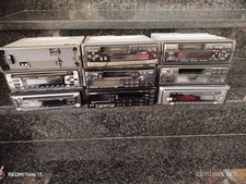 Blocco 9 Stereo Cassette Vintage Da Rivedere O Per Ricambi 