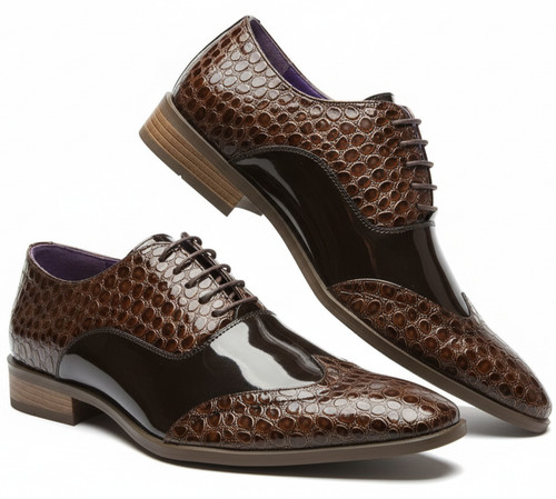 Scarpe uomo coccodrillo
