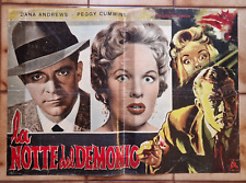 NIGHT OF THE DEMON DANA ANDREWS CUMMINS FOTOBUSTA ITALIANA PRIMA USCITA 1957