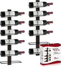 Portabottiglie Vino da Parete in Legno per 12 Bottiglie Scaffale Cucina Sala Bar