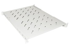 RIPIANO PER ARMADIO RACK 19" ALLUNGABILE 650 MM CON 4 AGGANCI GRIGIO