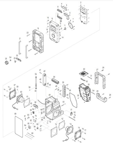 Makita ricambi per radio - makita,