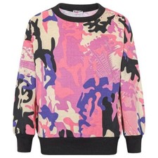 Bambine Mimetico Rosa Confetto Maglione Scout Scuola Uniforme Cardi Felpa