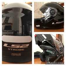 CASCO MODULARE LS2 STROBE ZONE NERO LUCIDO