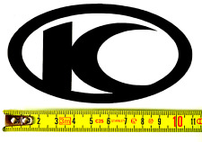  2 STICKERS ADESIVI NERI CM.11