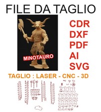 MINOTAURO - modello DXF CDR AI