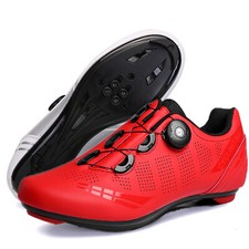 Scarpe Ciclismo Strada Uomo Professionali Speed Bike MTB Spinning Bike Rosso