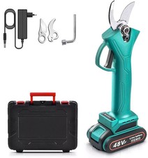 Forbice a Batteria da Potatura+Valigia Cesoia 48V 3.0 AH Taglio 30 MM 1 Batteria