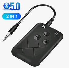 Adattatore audio 2 in 1 trasmettitore/ricevitore Bluetooth 5.0 Ricaricabile Usb