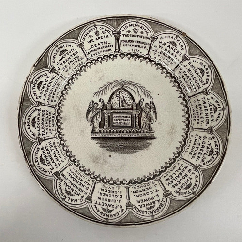 Antique plate swaithe colliery - antique,