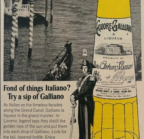 1965 galliano liqueur livorno - galliano,