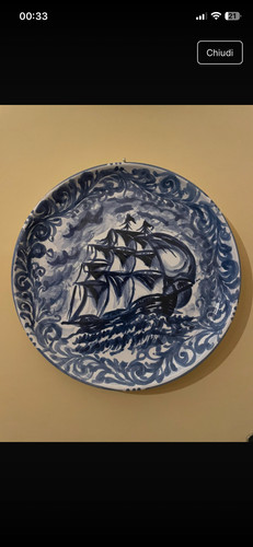 Piatto ceramica vecchia - ceramica,