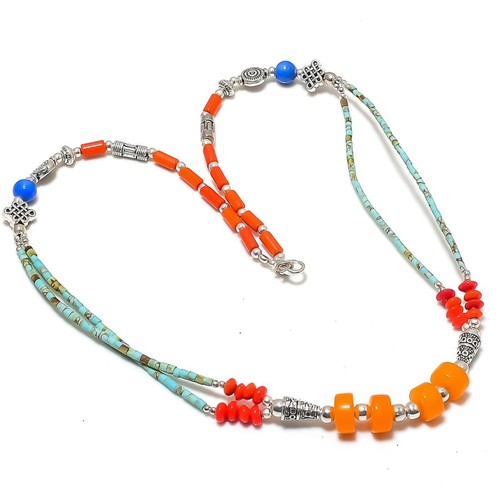 Collana calcedonio turchese