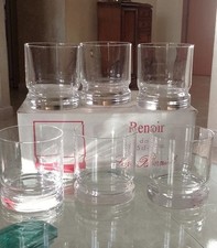 6 Bicchieri DOF vetro Luigi Bormioli cocktail whisky acqua tumbler bar pub 