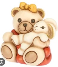 THUN  TEDDY BIMBA PICCOLA CON CONIGLIETTO,NUOVA CON SCATOLA FUORI PRODUZIONE 