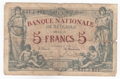 Belgio franchi 1918 - belgio,,