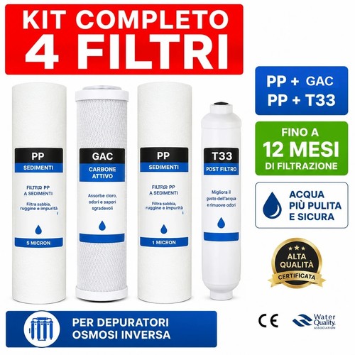 Kit filtri acqua - acqua, potabile