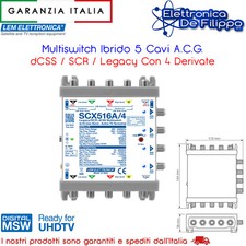 Multiswitch Ibrido 5 Cavi