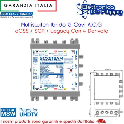 Multiswitch ibrido cavi - 5,