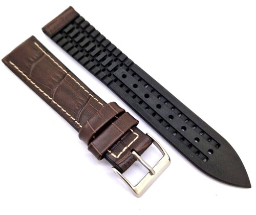 Cinturino braun con cucitura - braun,