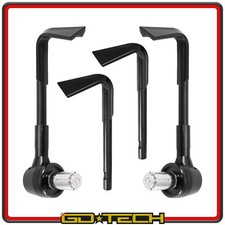 PARALEVE MOTO SCOOTER PROTEZIONE LEVE FRENO FRIZIONE COPPIA Nero Anodizzato