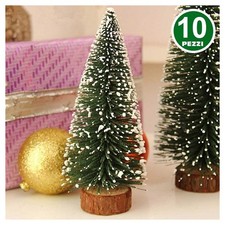Set 10 Alberelli Innevati Mini
