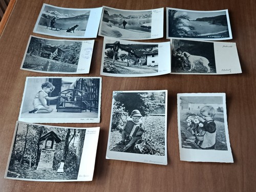 Antiche cartoline con - 10,