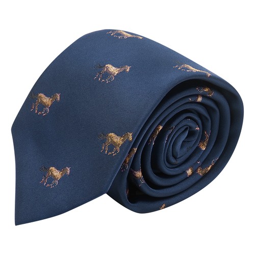 Cravatta ricamata blu navy con - cravatta,