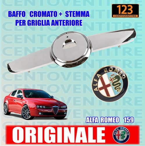Baffo cromato stemma fregio - baffo,